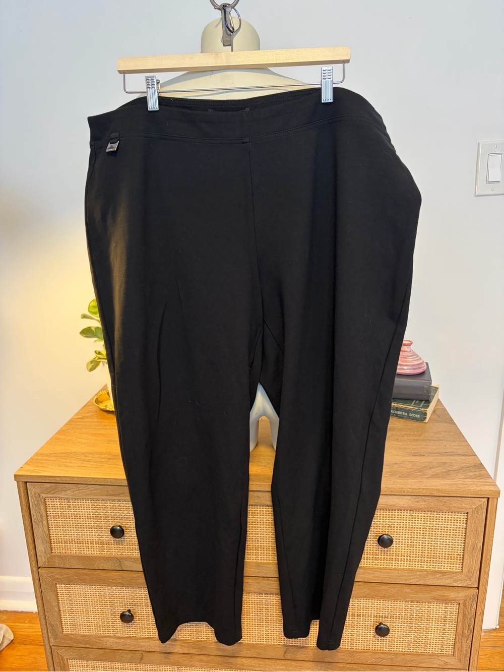 Zac & Rachel Woman Black Pull-On Stretch Pants Size 3X